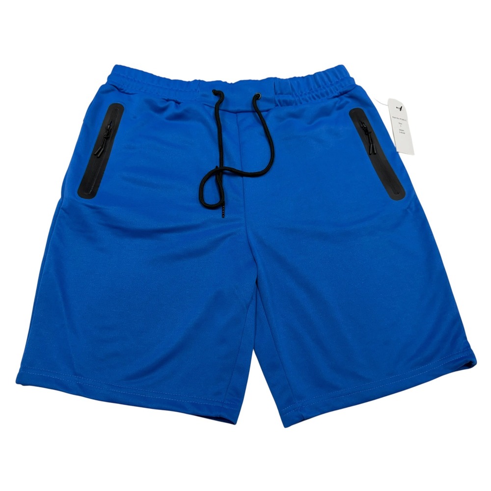 Pure‎ Champ Mens Royal Blue Tech Fleece Athletic Shorts Size L NWT